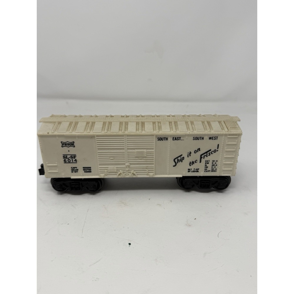 Lionel SL-SF 6014 Frisco Box Car BLT 7-57 - "Ship it on the Frisco" Post War O